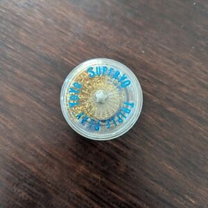 Vintage Super Yo Blue And Gold Glitter Yoyo Toy